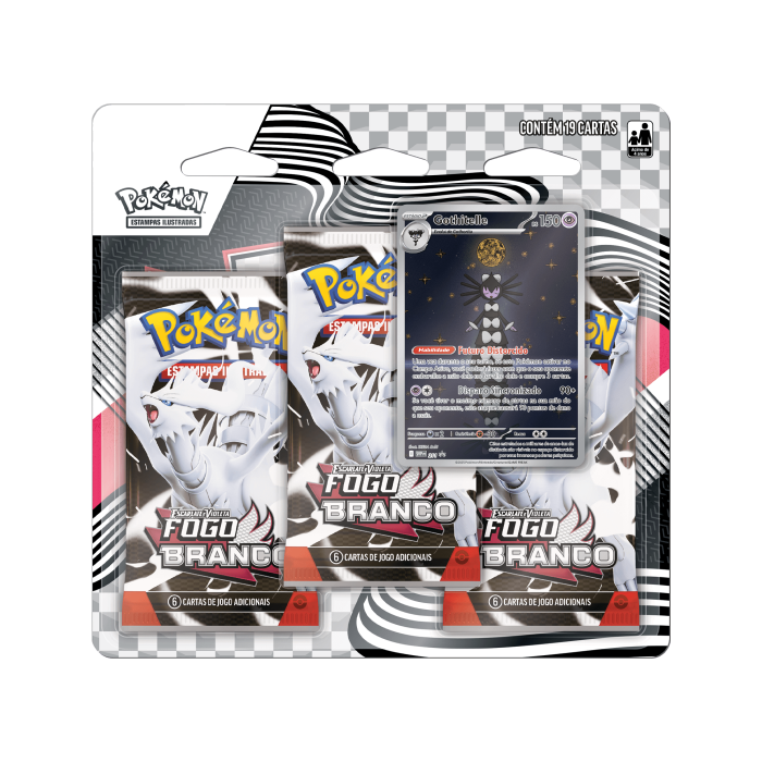 (PT-BR) Pokémon Blister Triplo Fogo Branco Gothitelle