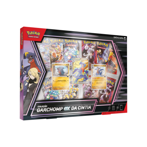 (PT-BR) Pokémon Box Coleção Garchomp ex da Cíntia