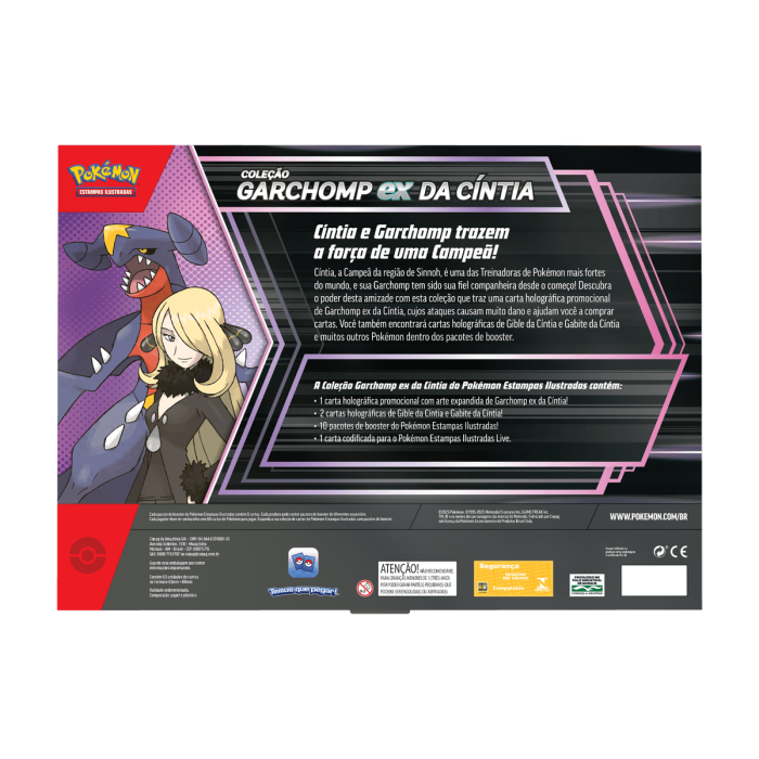 (PT-BR) Pokémon Box Coleção Garchomp ex da Cíntia - Imagem 2