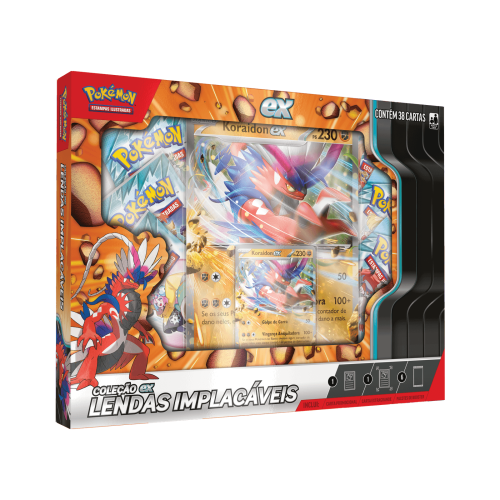 (PT-BR) Pokémon Box Coleção ex Lendas Implacáveis Koraidon