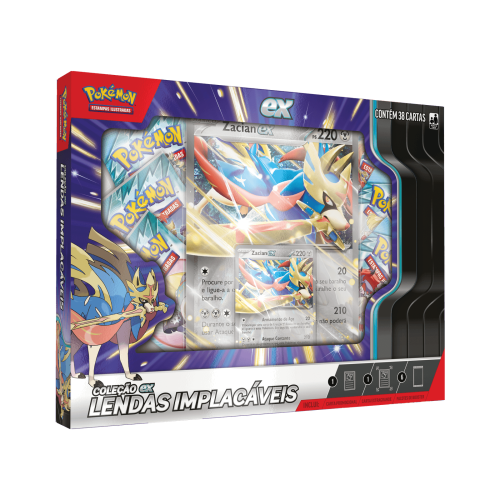 (PT-BR) Pokémon Box Coleção ex Lendas Implacáveis Zacian