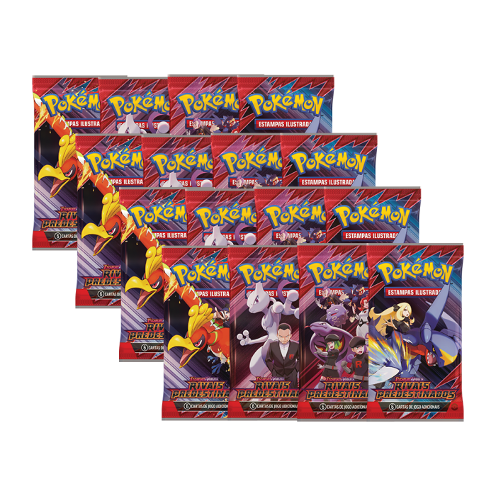 (PT-BR) Kit 18 Boosters Rivais Predestinados Pokémon - Imagem 2