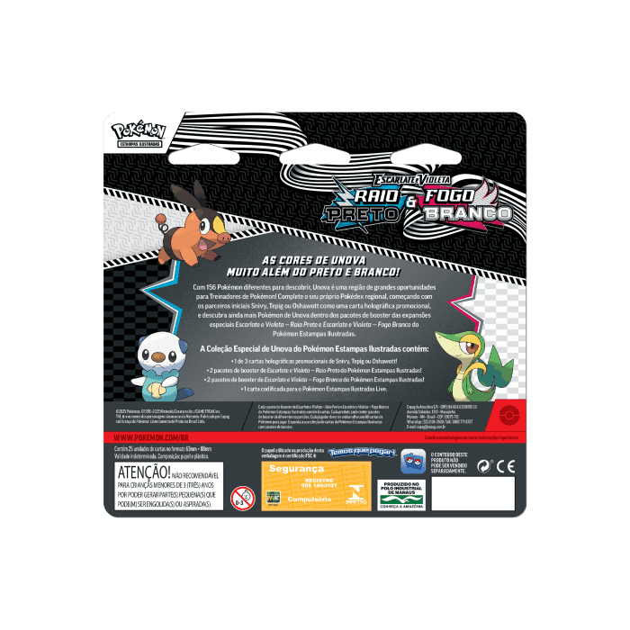 (PT-BR) Pokémon Blister Quádruplo Raio Preto & Fogo Branco Tepig - Imagem 2
