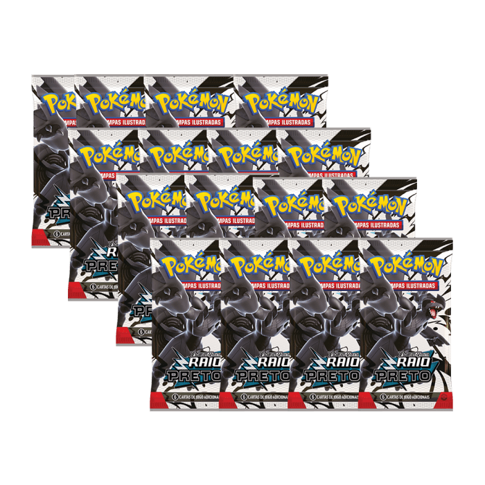 (PT-BR) Pokémon Kit 18 Boosters Raio Preto - Imagem 2