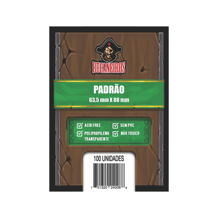 Sleeve Padrão 63,5x88mm Bucaneiros (100un)