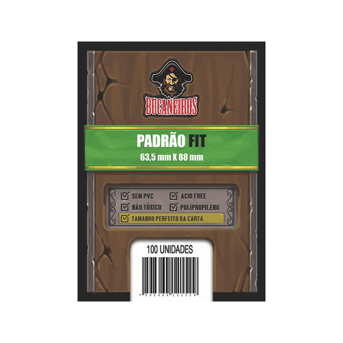 Sleeve Padrão Fit 63,5x88mm Bucaneiros (100un)
