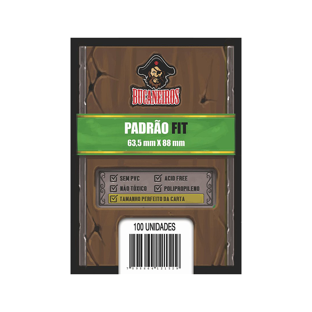 Sleeve Padrão Fit 63,5x88mm Bucaneiros (100un)
