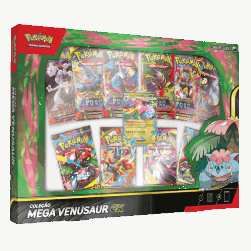 (PT-BR) Pokémon - Box Coleção - Mega Venusaur Ex